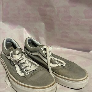 Vans Gray and White Women's Sneakers